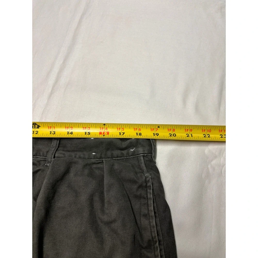 Vintage 90S Polo Ralph Lauren Chino Shorts Mens 38X9 Pleated Green Made in USA